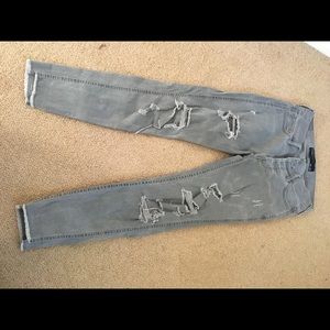 Hollister gray boyfriend jeans